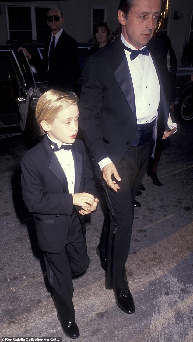 In his 2006 memoir, Macaulay accused his father of physical and emotional abuse (pictured in 1993).