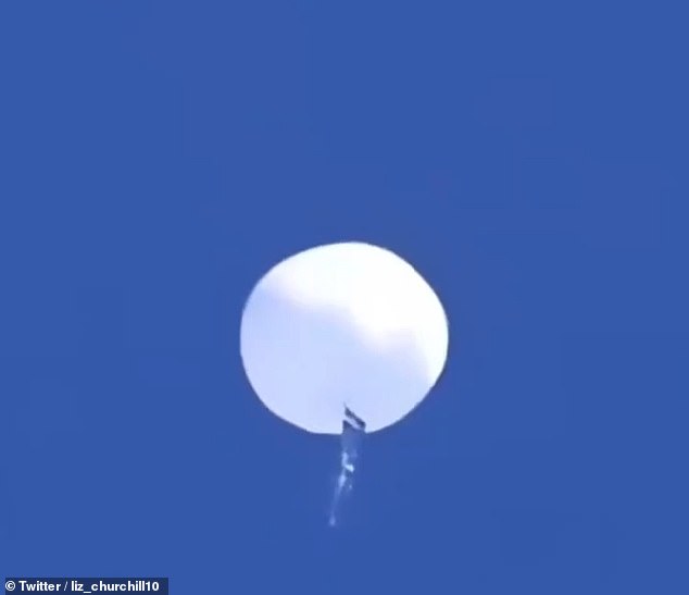 A similar balloon was found floating over the US and was eventually shot down off the coast of South Carolina on February 4, 2023.