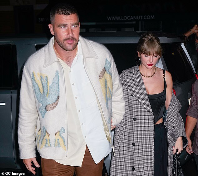 The pop singer needs to ensure the relationship stays on a positive path following Travis' recent 'missteps', an expert exclusively told DailyMail.com; photographed at SNL Afterparty on October 15, 2023