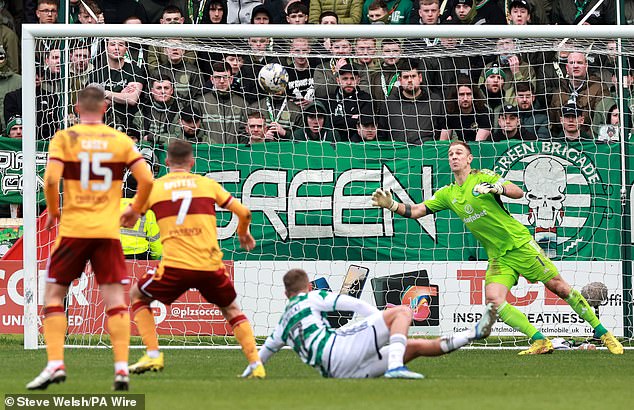 Blair Spittle opened the scoring with a brilliant shot that put Motherwell in front.