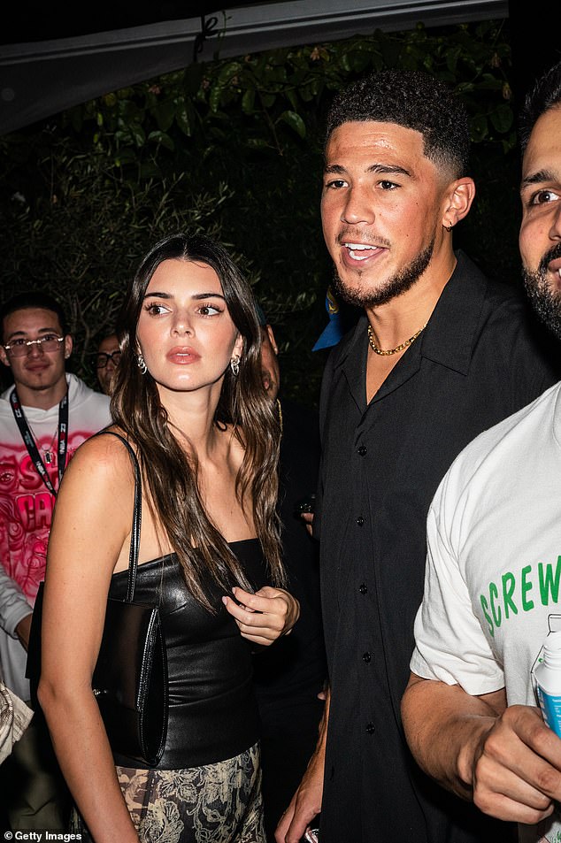 The outing comes amid rumors that Kendall is rekindling her flame with ex-boyfriend Devin Booker, 27. The couple, who went their separate ways in 2022, are reportedly taking things slow (pictured in Los Angeles in September 2022).