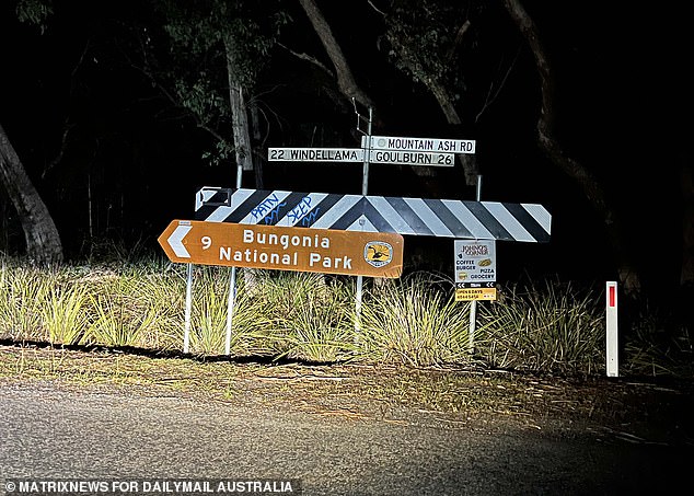 Police have set up a crime scene at a dam on Hazelton Road in Bungonia, about 185km south-west of Sydney, in the Southern Tablelands of New South Wales (pictured).
