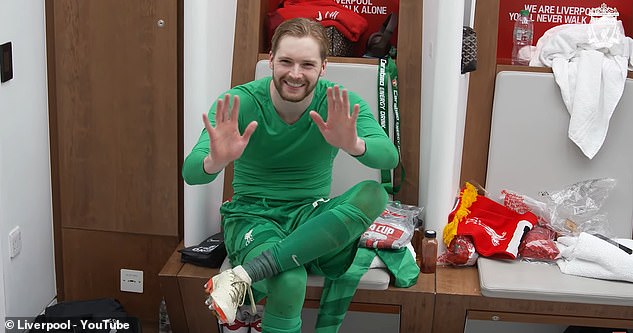 Caoimhin Kelleher enjoyed the scenes in the locker room after making several crucial saves during the final.