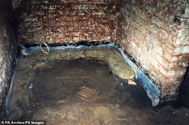 The basement of their home where the bodies of many of the couple's victims were kept.