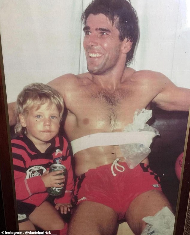 Pat Jarvis (pictured with Daniel while starring for North Sydney Bears) played 211 first grade matches in a brilliant career.