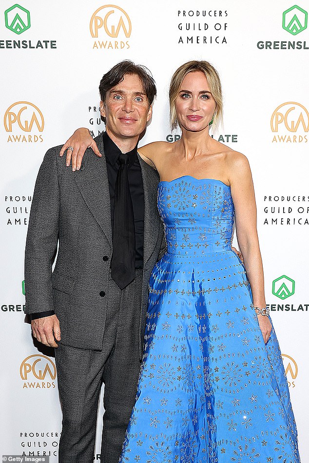 Cillian and Emily looked in high spirits as they posed.