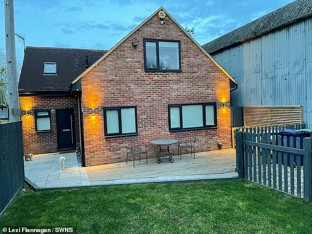 Pictured: The couple's home in the Cotswolds after completing renovations in January 2019.