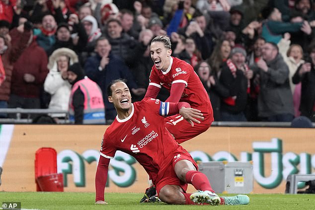 Virgil van Dijk scored a header late in extra time to secure the victory for the Reds.