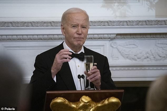 A second after the shrill and confusing reference to Lincoln, Biden made a joke about his age, although not in relation to what had just come out of his mouth.