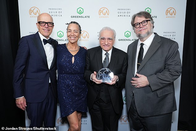The director of classics such as Goodfellas, Cape Fear, Casino and The Departed was also photographed with PGA presidents Donald De Line and Stephanie Allain.