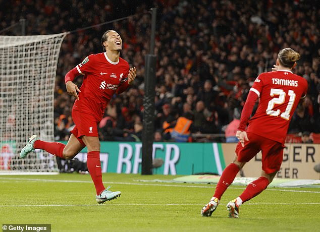 Liverpool captain Virgil van Dijk scored the final winning goal for his team in the Carabao Cup final.