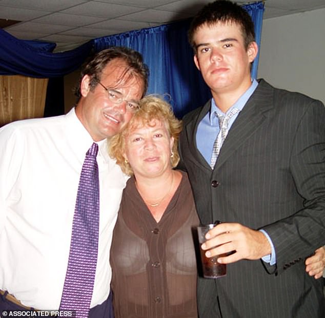 Paulus Van der Sloot and his wife Anita, pictured here with Joran, met with Beth Holloway in the midst of her search for answers about her daughter's disappearance. Beth said her parents bragged about her son's sex life in the awkward conversation.