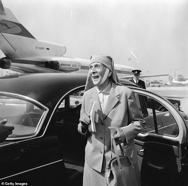 Princess Alice appears at London airport in 1965. Two years later, the colonels took control of Greece in a military coup. Alice refused to leave until Prince Philip sent a plane and a special request from the Queen to bring her home.