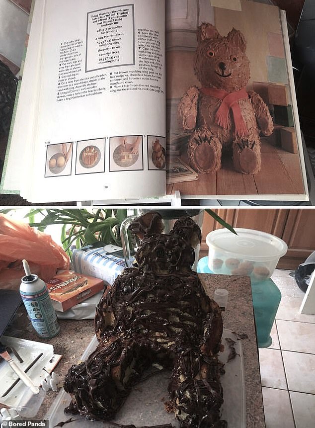 Teddy scare! In the US, this baker's attempt to make a sweet teddy bear cake turned into a living nightmare
