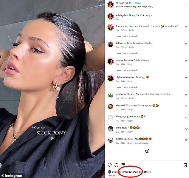 Following their split, it has been revealed that Romeo has been receiving happy clicks on Liv's profile, liking several shots from earlier this month, including spicy shots and fun cocktail pictures.