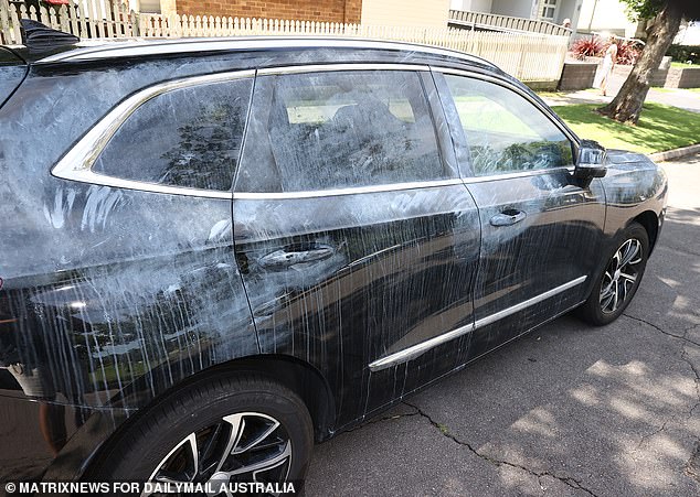 One of the alleged crime scenes, established on Saturday, is located at a residential property on Karoola Road in the Newcastle suburb of Lambton.  Daily Mail Australia on Monday visited the scene where a vehicle belonging to an acquaintance of Lamarre-Condon was found covered in fingerprint dust after being examined by forensic specialists.