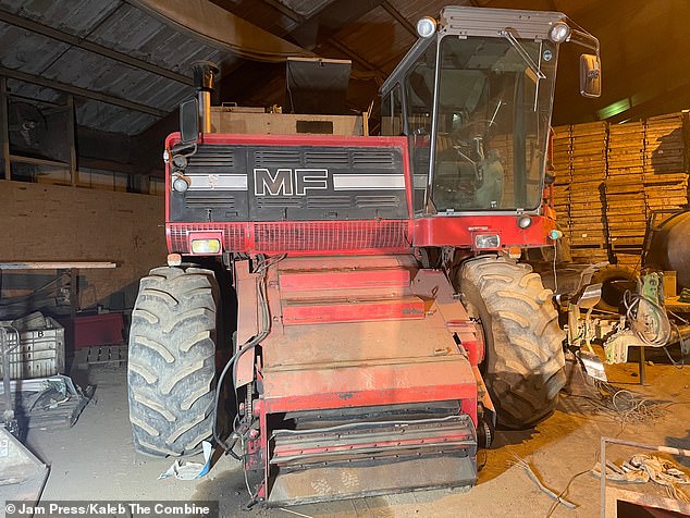 The old Massey Ferguson 860 that Roughton nicknamed Kaleb before the makeover