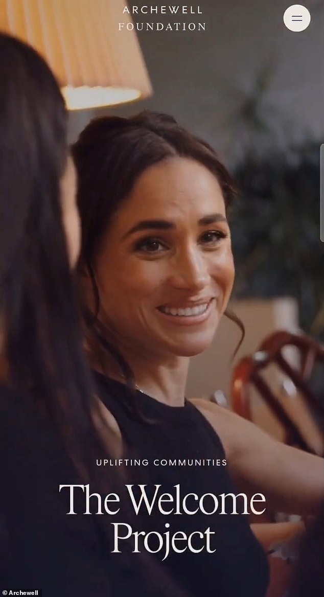 Meghan is seen cooking traditional Afghan food with a group of 15 women in the new video.