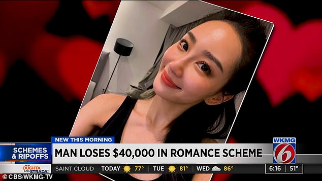 The person behind Mindy Li's profile scammed the Miami man out of $42,000