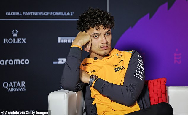 McLaren teammate Lando Norris could be seen sizing up Piastri when they first met.