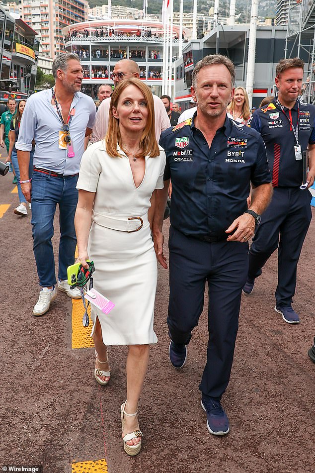 Horner's Spice Girl wife Geri Halliwell remains resolutely supportive of her husband