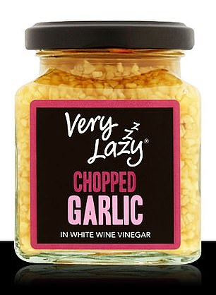 Very lazy minced garlic
