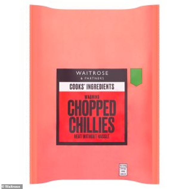 If you don't want to have to chop chillies on your plate, Waitrose has done it for you.