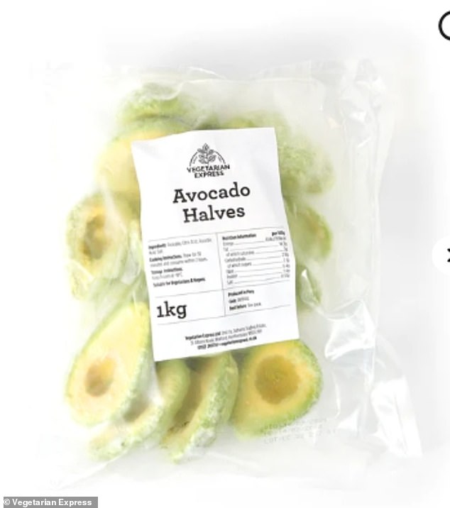 Express vegetarian stocks with peeled and ready-to-eat avocado halves: another example of ready-made food