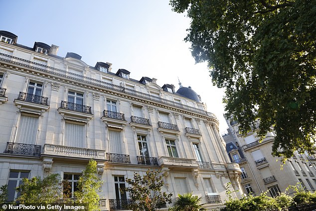 The stunning French apartment, near the iconic Arc de Triomphe, has been sold to a Bulgarian investor for £8.2m, £2m less than the asking price.