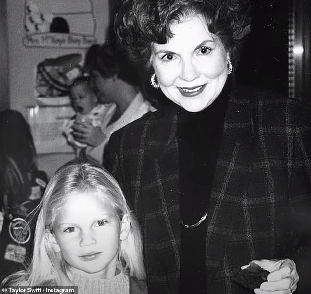 Fans were first introduced to the heartfelt tune in December 2020 when Swift unexpectedly released her album Evermore. (In the photo: Swift as a child posing with Finlay)