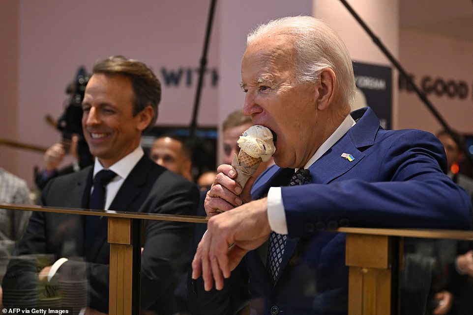 Biden commented in New York after taping an appearance on Meyers' 'Late Night' show on NBC, which was patrolled by protesters, continuing to show the growing pressure on the president from the left.