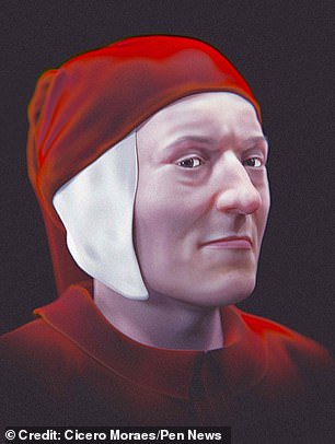 A new study has revealed what the man himself looked like, using Dante's skull to digitally recreate the appearance of the literary icon.