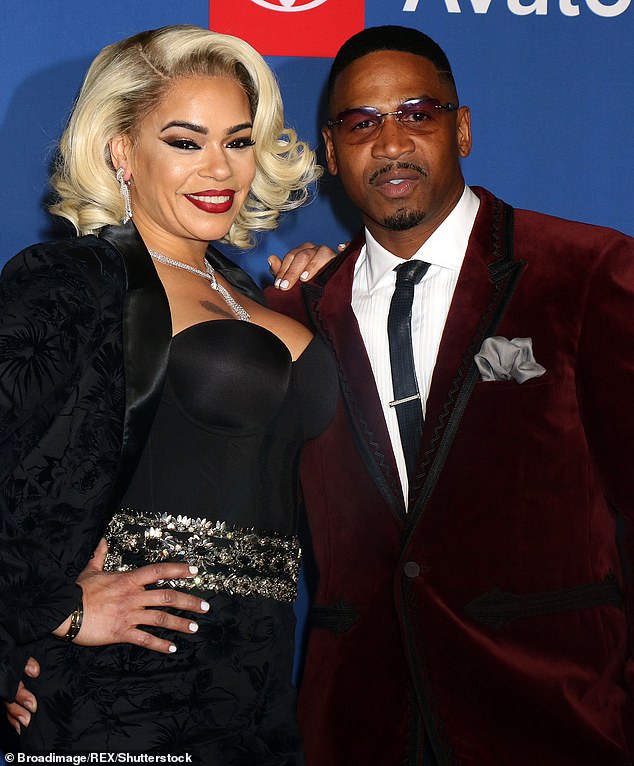 Stevie J has been a longtime Diddy cohort and until 2023 was recently married to Faith Evans, shown here, the widow Biggie Smalls.