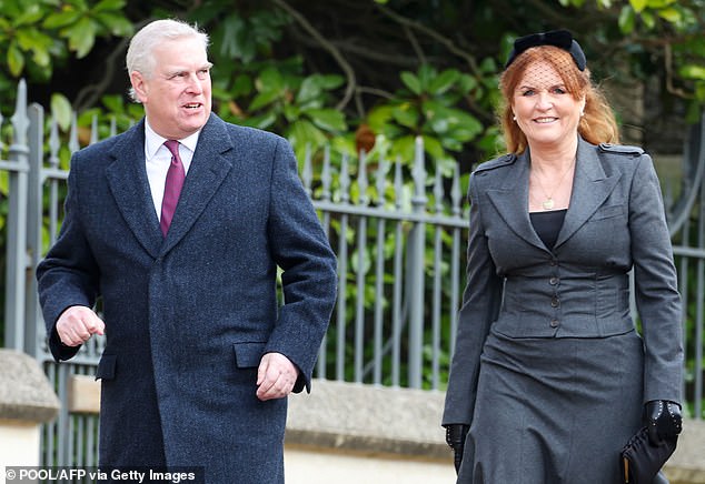 The Duchess of York, 64, still affectionately known as Fergie, was pictured arriving alongside her ex-husband, with whom she lives at the Royal Lodge in Windsor Great Park in Berkshire.