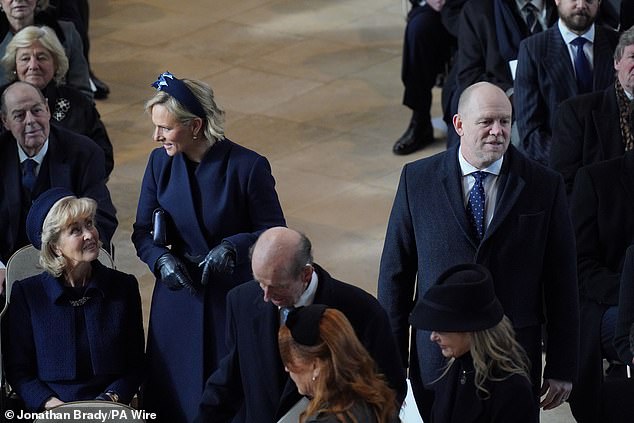 The royals entered the chapel for the memorial service dedicated to the late king who died in January 2023.
