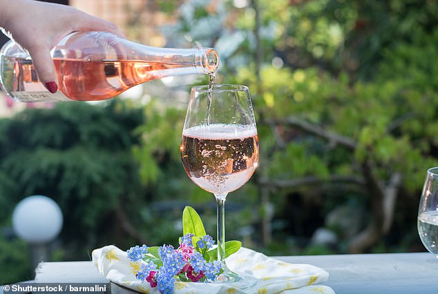 Experts have revealed that when it comes to white or rosé wines, you should opt for varieties that come in dark bottles (file image)