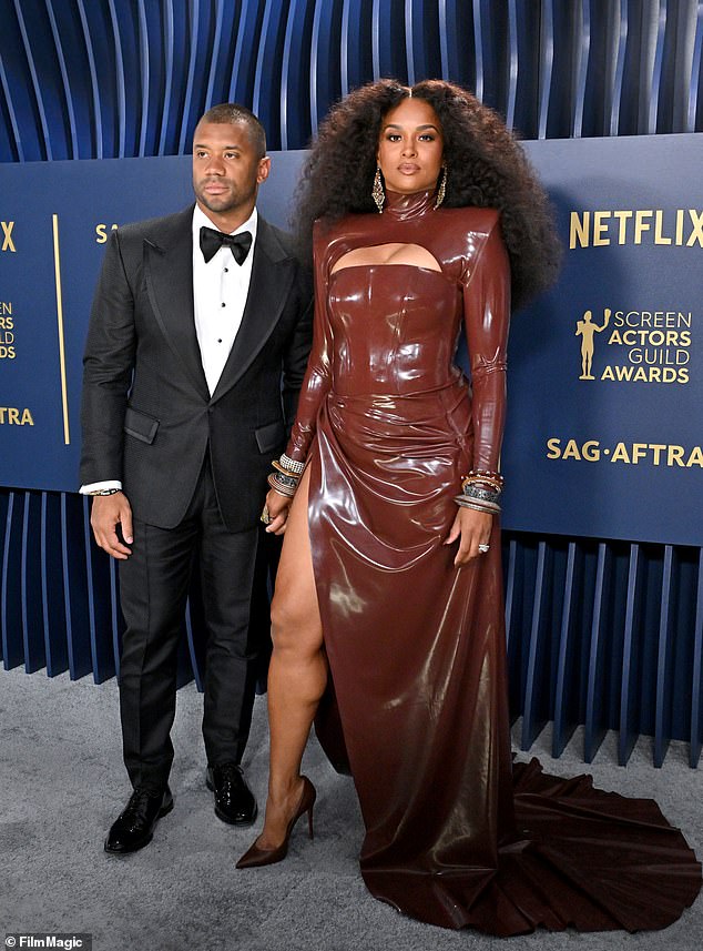 Wilson may have been upstaged by his wife Ciara at last week's SAG Awards in Los Angeles