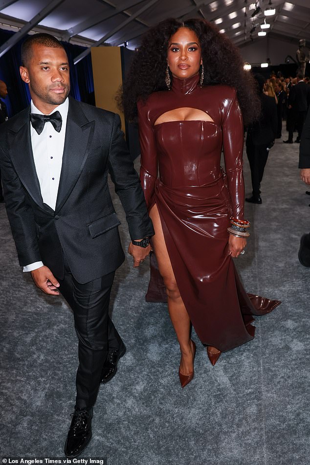 Ciara and Russell Wilson arrive on the red carpet at the 30th Screen Actors Guild Awards