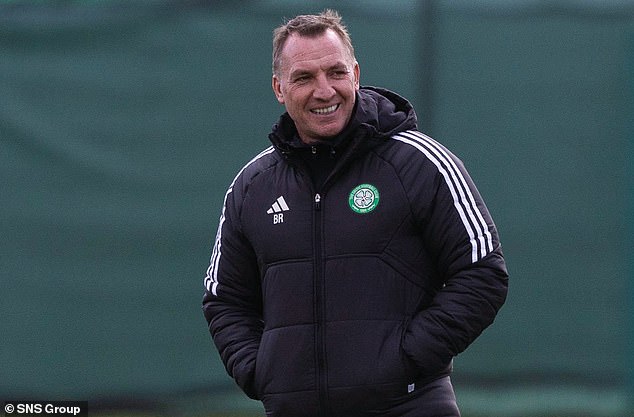 Rodgers looked relaxed and happy while training with Celtic on Tuesday afternoon.