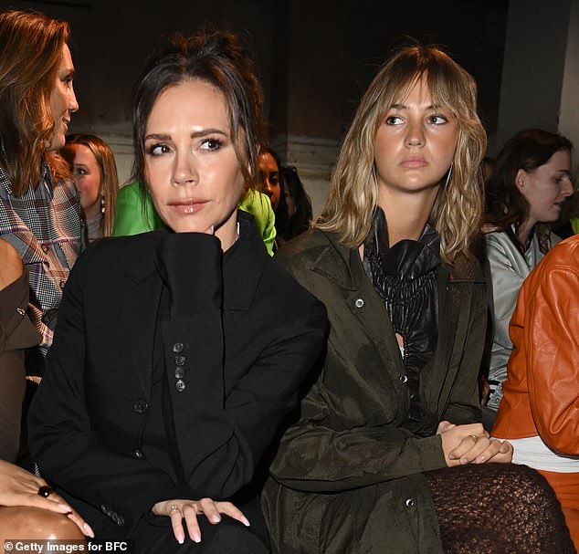 'Victoria absolutely adores Mia and is very sad that she and Romeo have split up. But she has her own relationship with Mia' (pictured at London Fashion Week in February 2022)