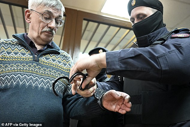 He was jailed for 30 months in the latest sign of faltering repression under dictator Putin.