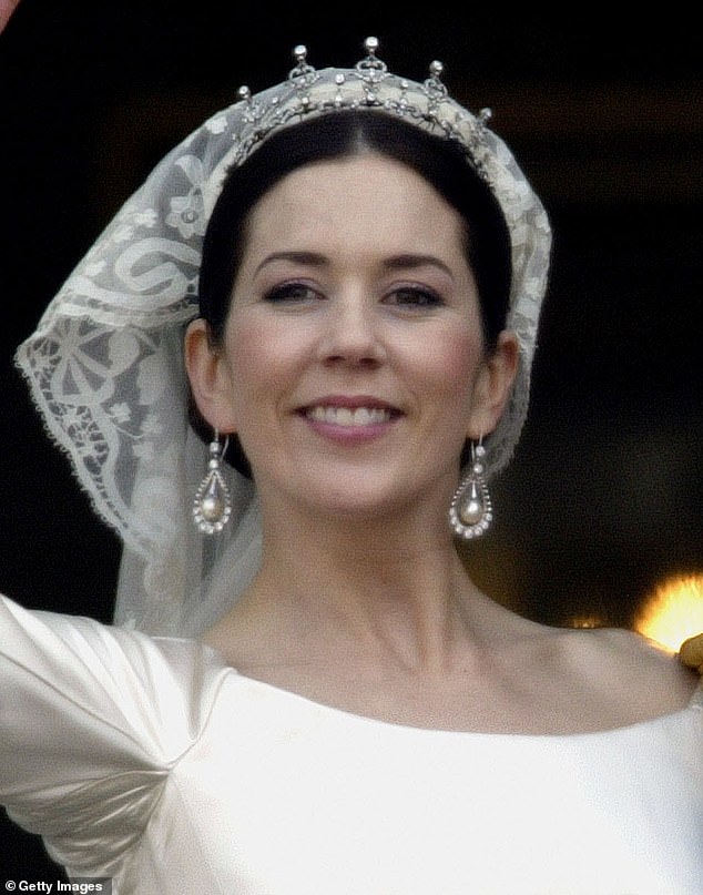 Frederik and Mary (pictured on their wedding day) were married on May 14, 2004 at Copenhagen Cathedral.