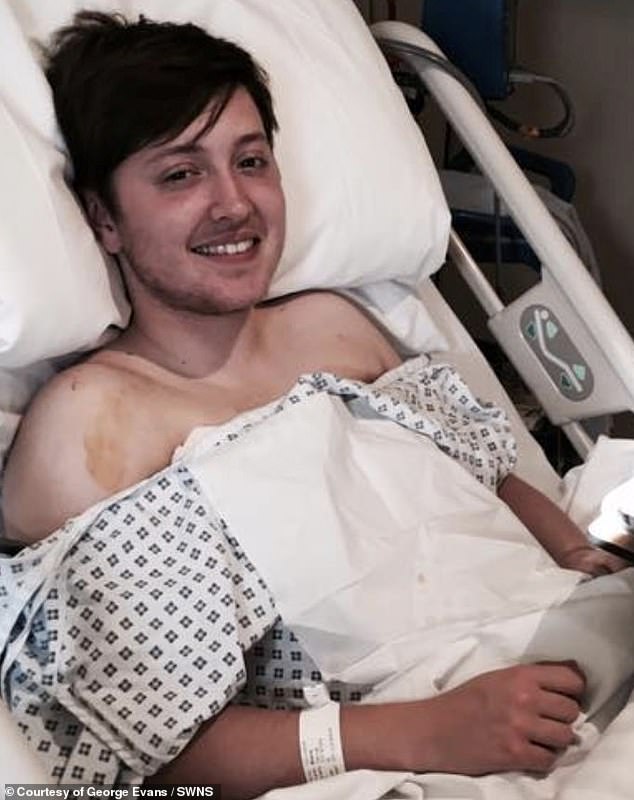 According to George (pictured in 2016, after surgery), he now feels like he is listened to more than when he was a woman.