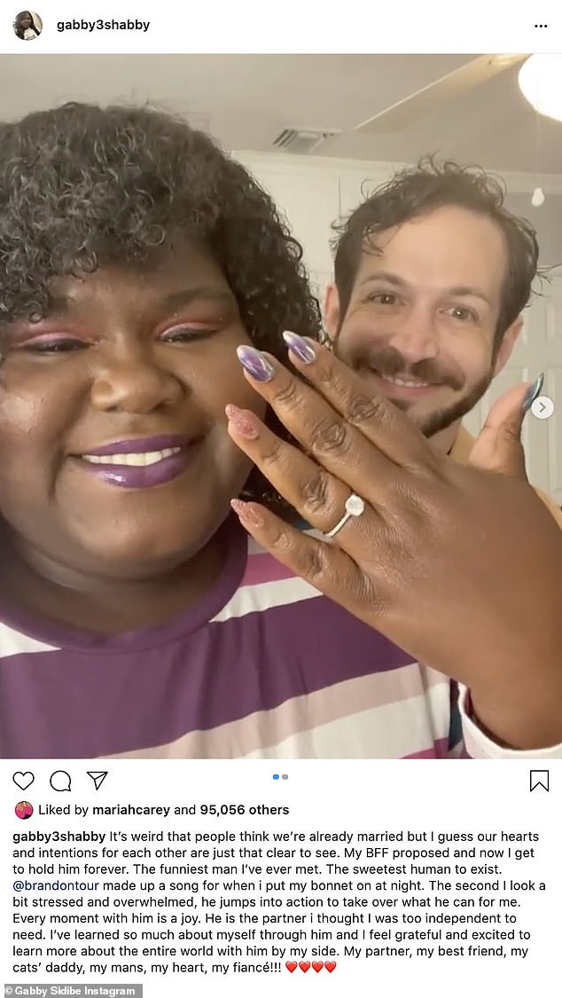The lovebirds got engaged in November 2020, and the star shared a snap from the big day a month later in honor of Brandon's birthday.