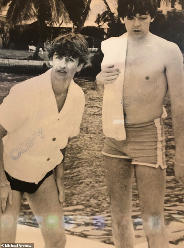 Ringo Starr (left) and Paul McCartney (right) in Miami six decades ago