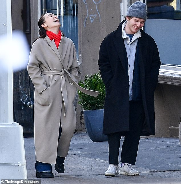 Both Victoria and Fred were seen getting some fresh air on a walk in the Big Apple, and kept smiles on their faces as they carried on a light-hearted conversation with each other.