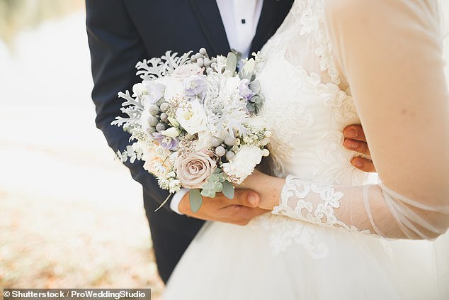 Researchers found that men start packing on the pounds in the first five years after getting married because they eat more calories and exercise less (file photo).