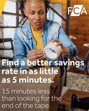 FCA campaign shows savers they can quickly find a better savings account