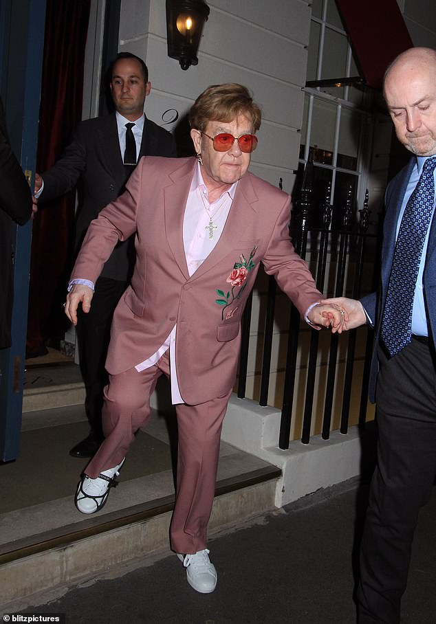 MailOnline has contacted Elton's representatives for further information regarding the injury.