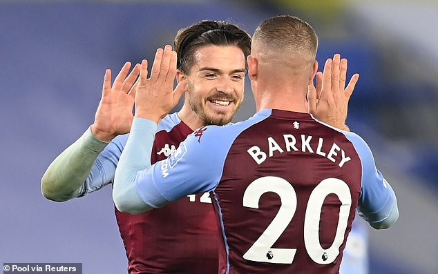 Grealish and Barkley played together for Aston Villa during the 2020-21 campaign.